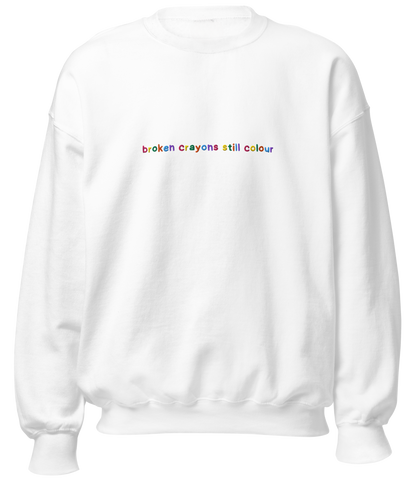 Broken Crayons (embroidered)